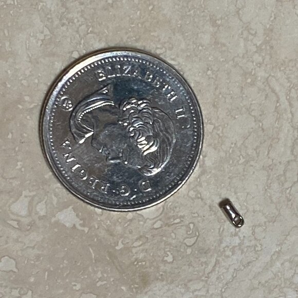 3/$10, Small Tiger Tail Wire End Crimp, Cord End for DIY Jewelry Making - Picture 3 of 4